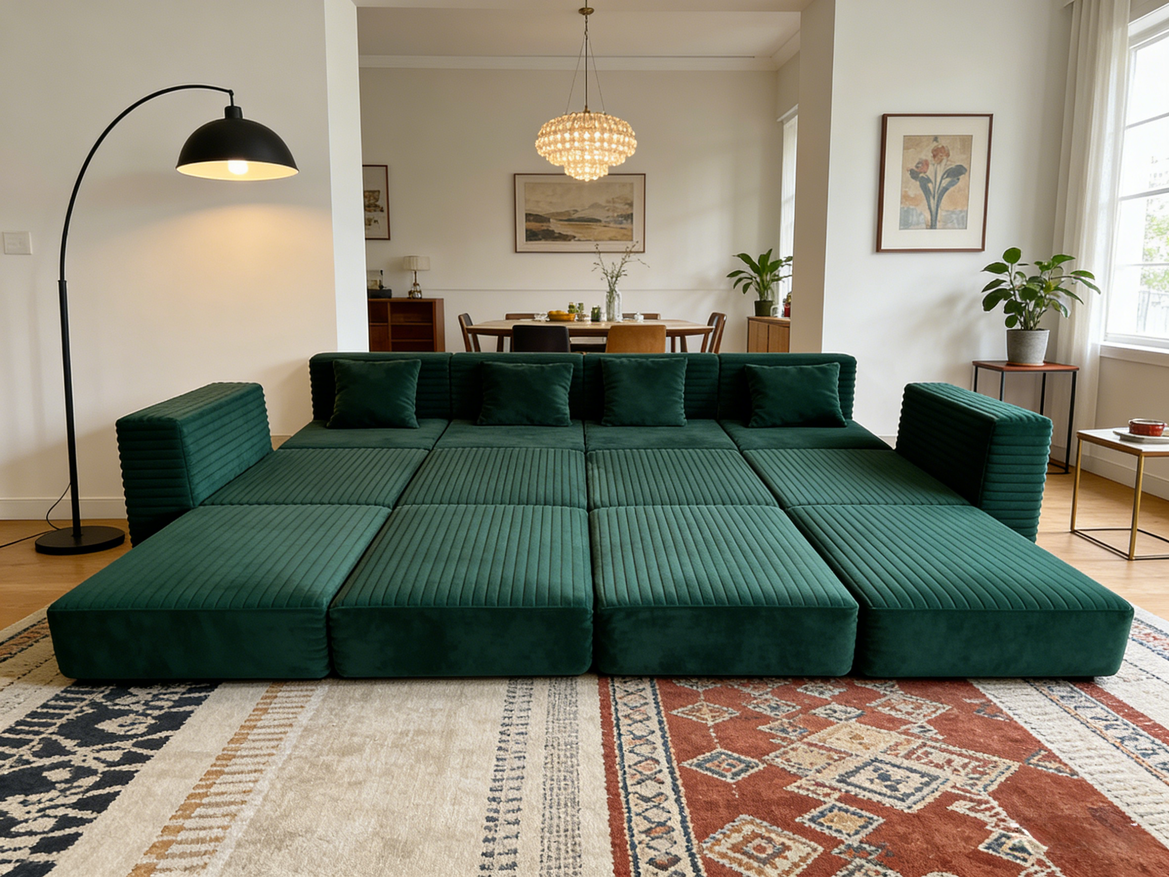 Sheetoo MGB4332-41-4set Sheetoo MGB4332-13 Modular Sofa – L-Shape Chaise, Multi-Person
