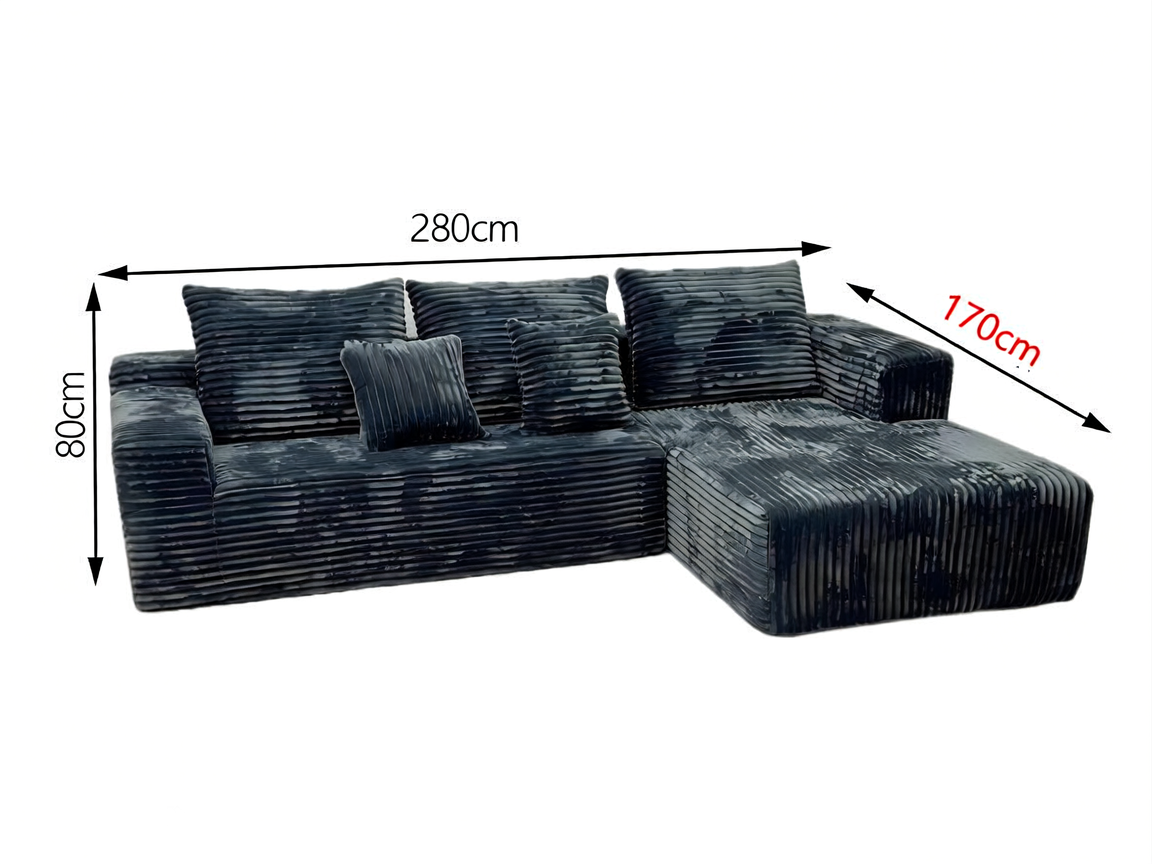 Sheetoo STC-013B208（B） 2/3-Seater Sofa – Custom Fabric & Color, Small Apartment
