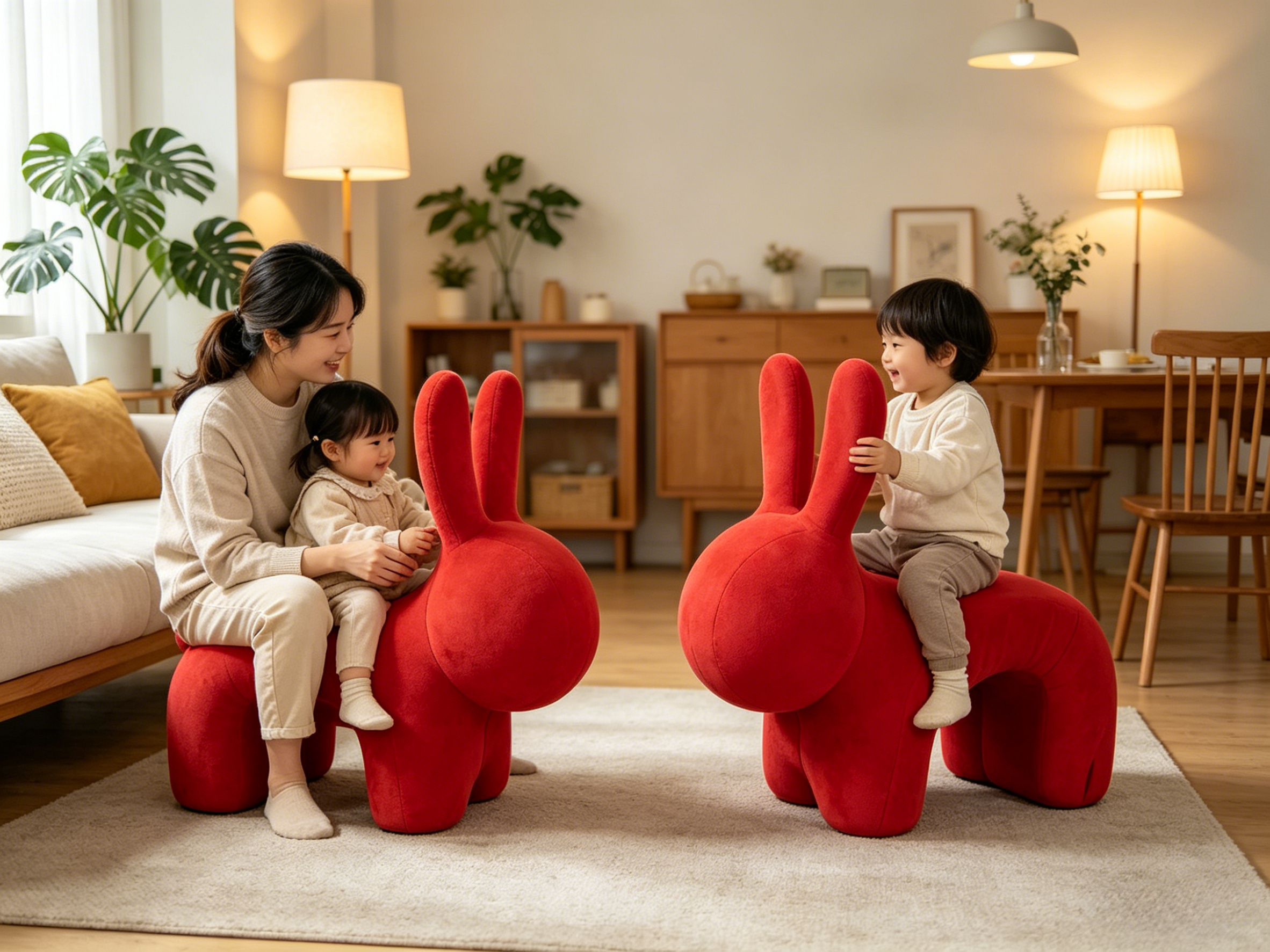 Sheetoo TQ017 Creative Bunny Chair – Soft Multi-Purpose Seat