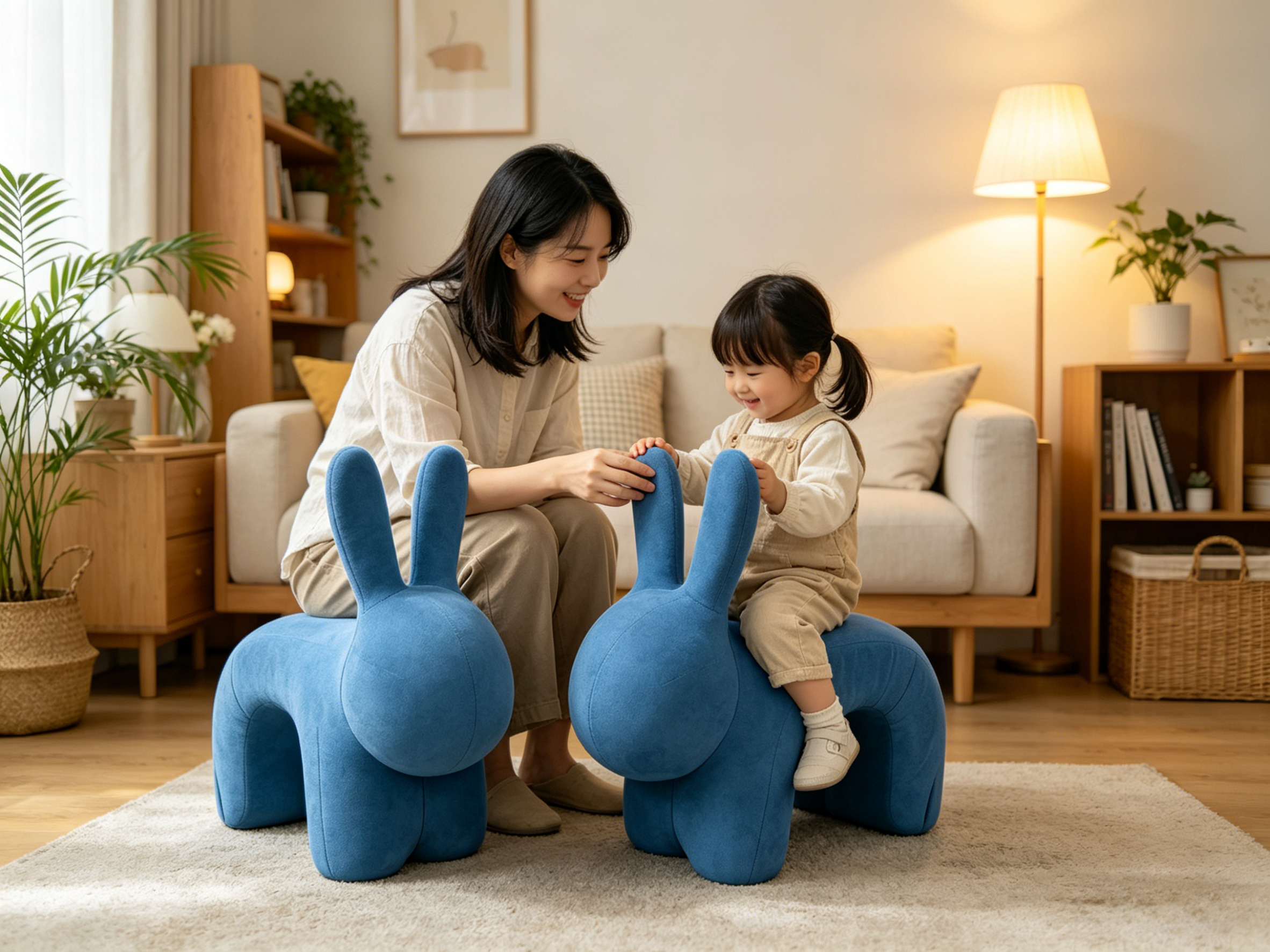 Sheetoo TQ017 Creative Bunny Chair – Soft Multi-Purpose Seat