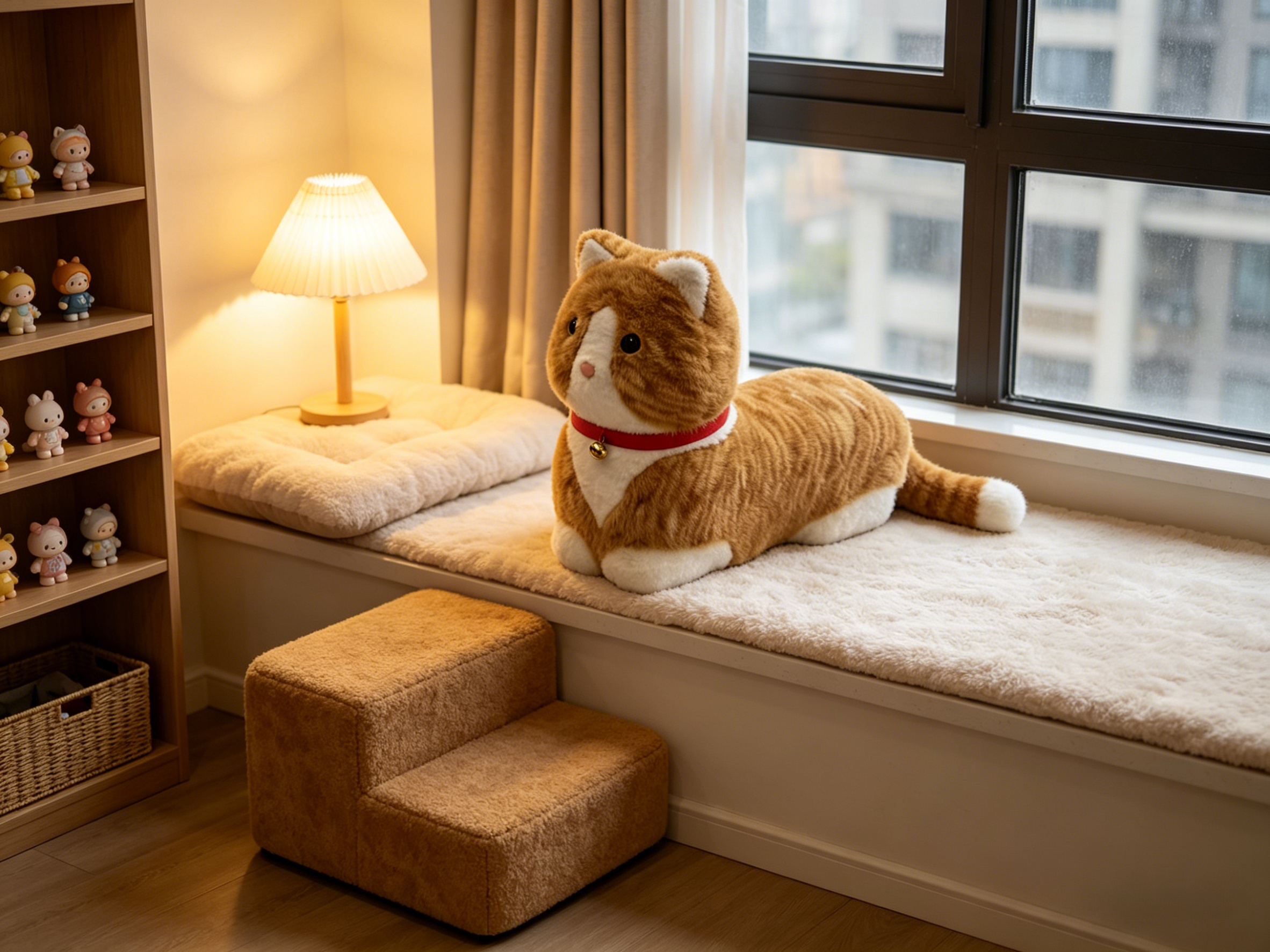 Sheetoo TQ013 Cute Cat Step Stool – Toddler Couch/Bed Helper Sofa
