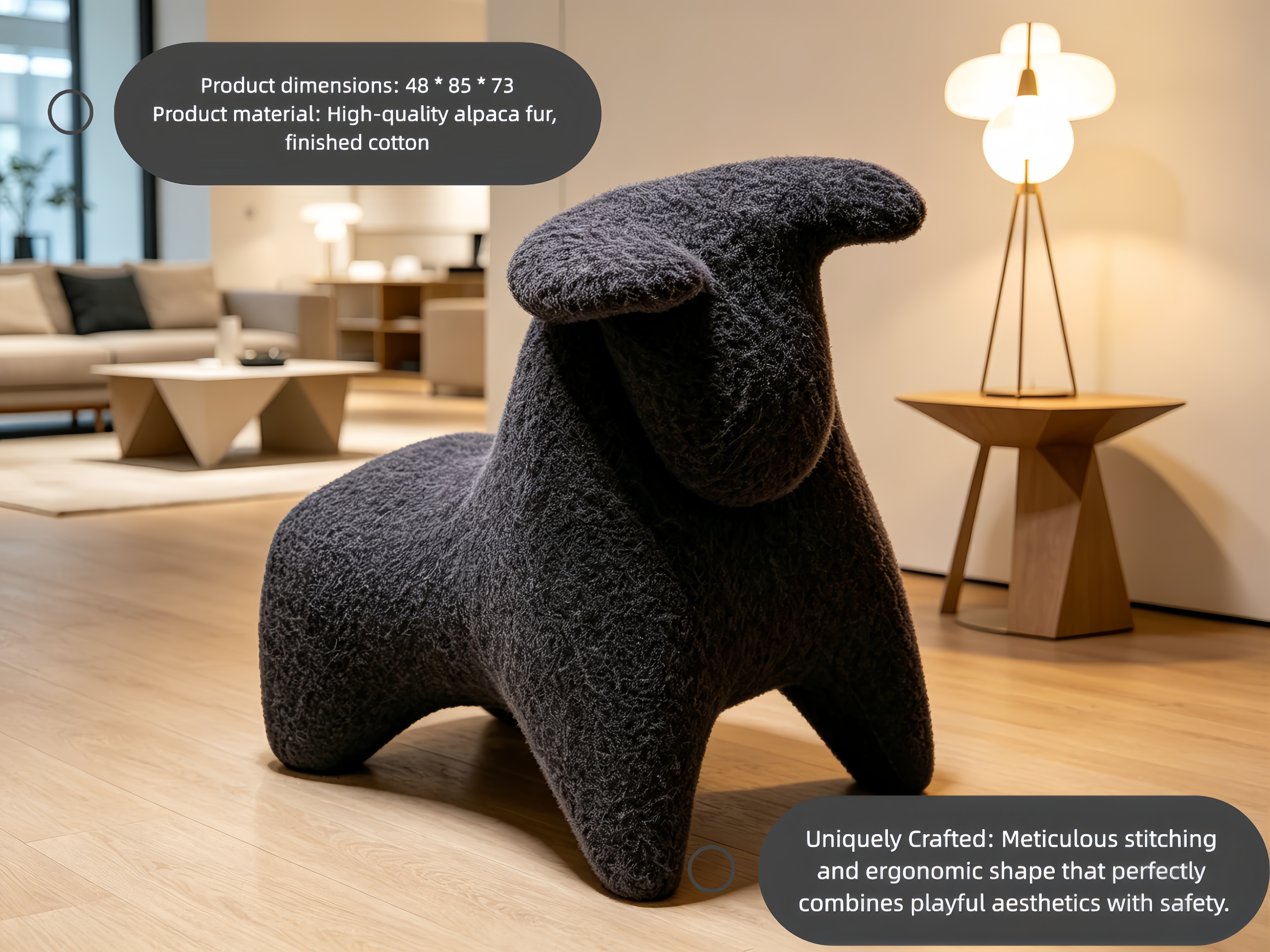Sheetoo TQ015 Cute Bull Stool – Ride-On & Sitting Combo