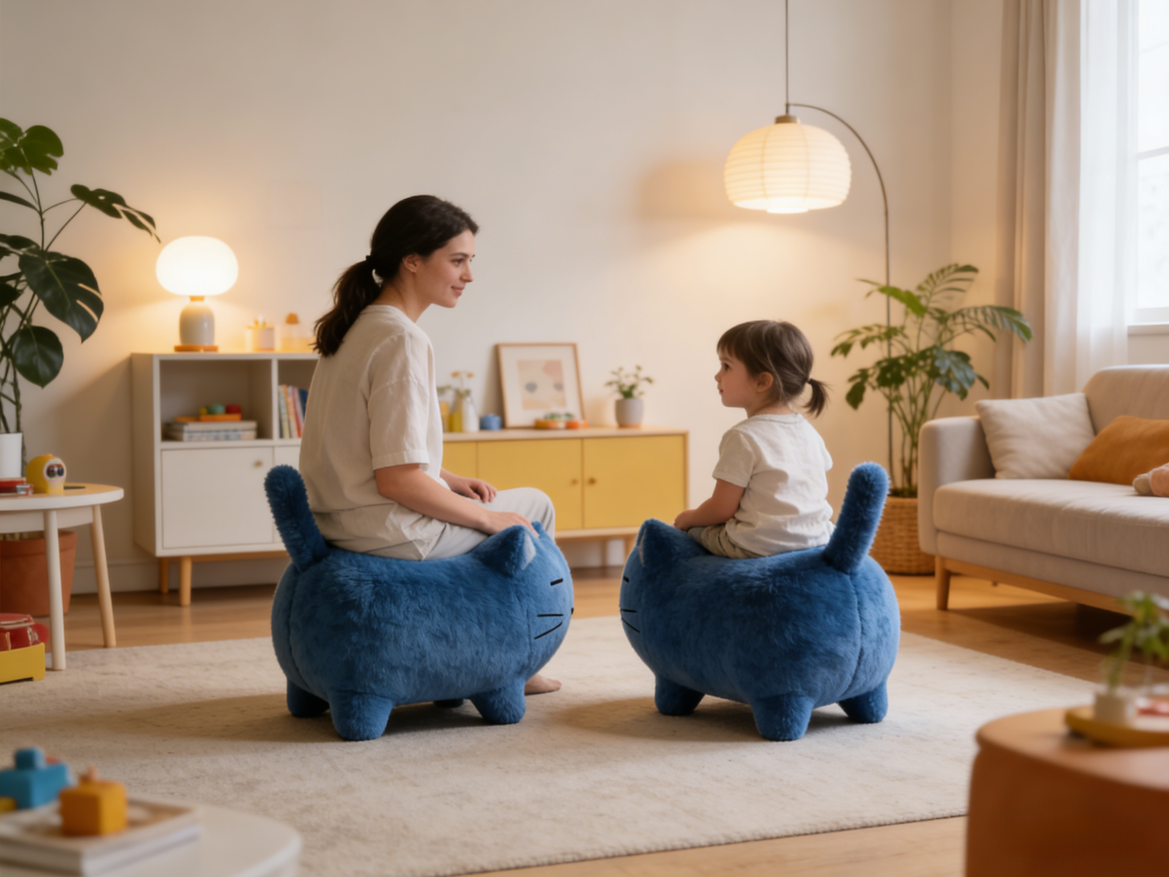 Sheetoo TQ08 Chubby Cat Single Sofa – Cute Plump Shape, Soft & Comfy