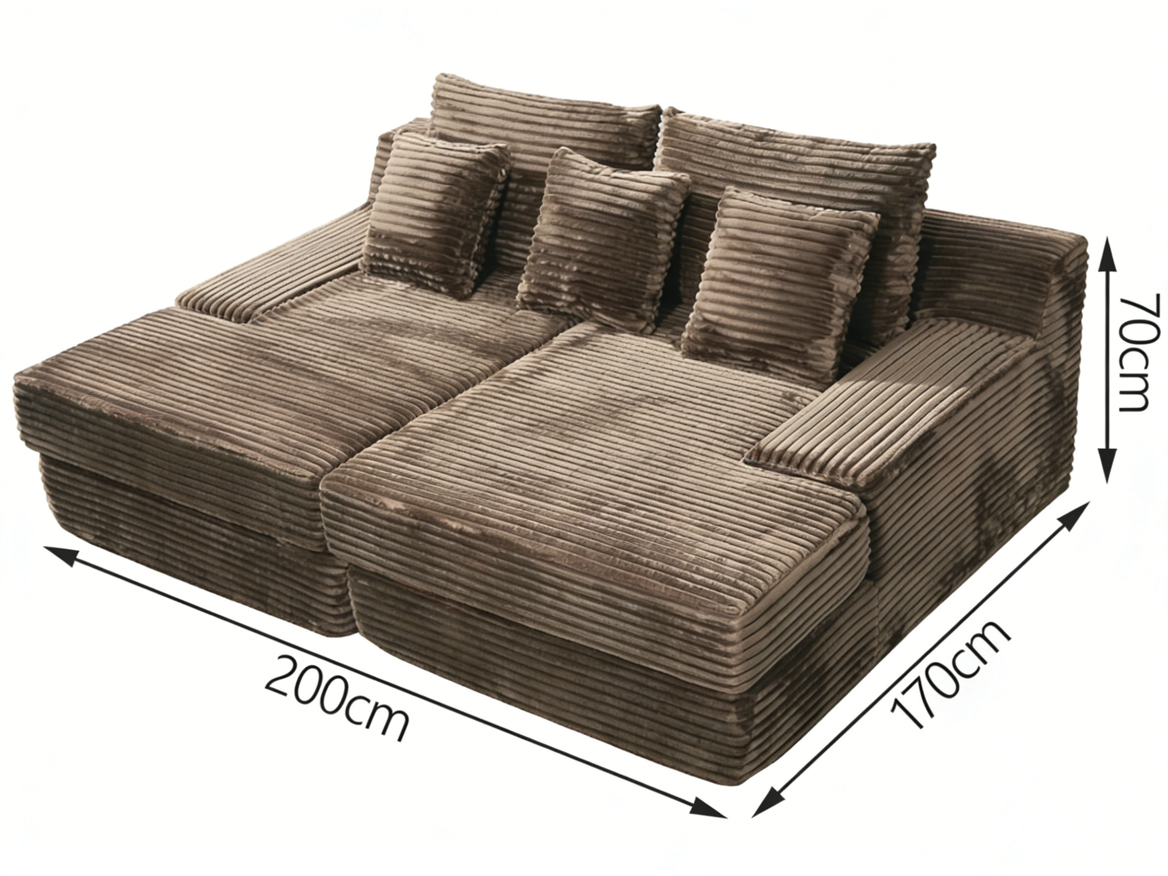 Sheetoo STE-013 Multi-Person Pull-Out Sofa Bed – Durable, Customizable, Roll