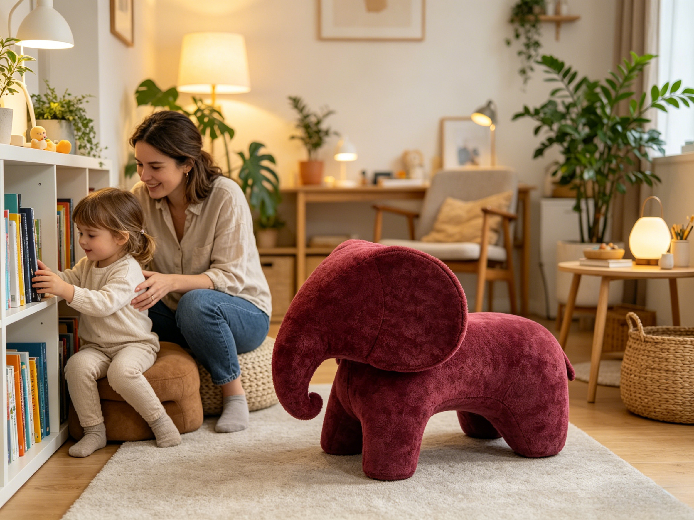 Sheetoo TQ010 Multi-Function Elephant Chair – 2-in-1 Ride-On & Sitting Sofa