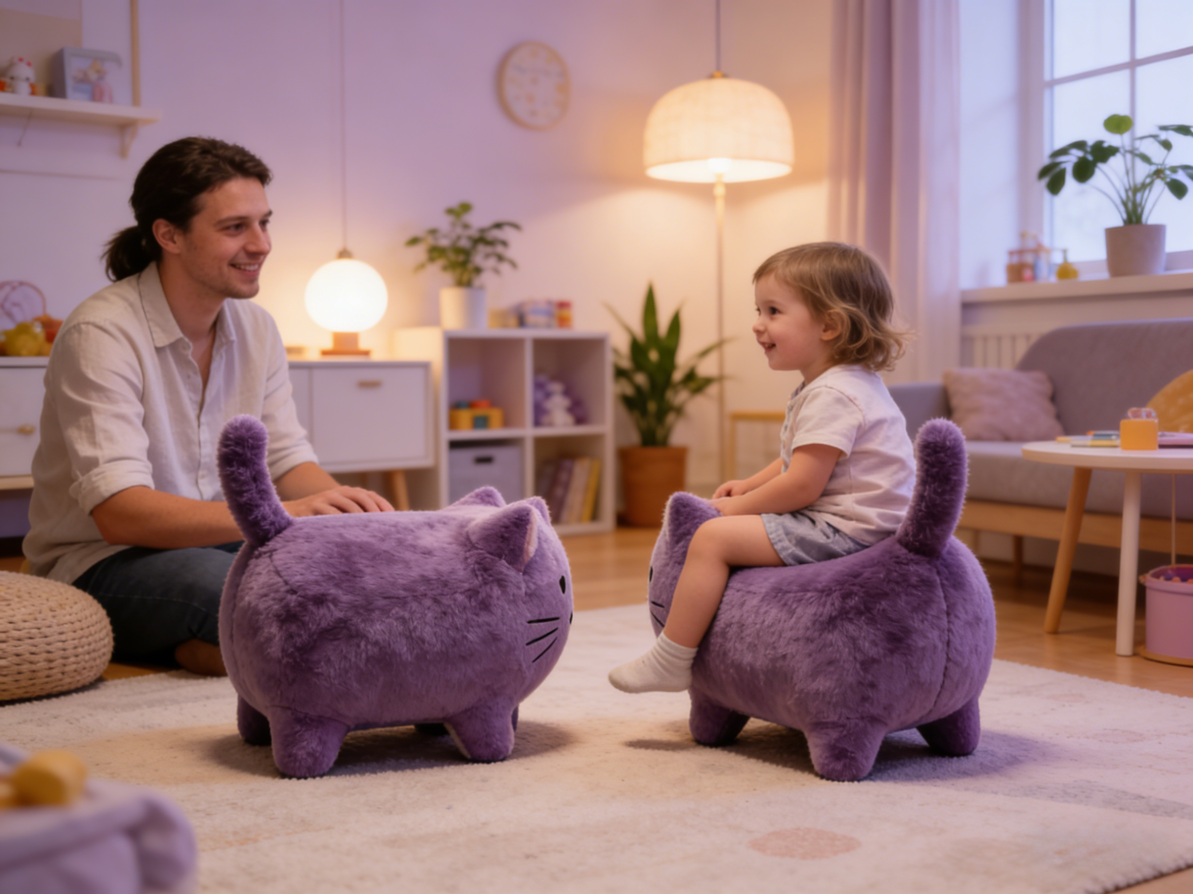 Sheetoo TQ08 Chubby Cat Single Sofa – Cute Plump Shape, Soft & Comfy