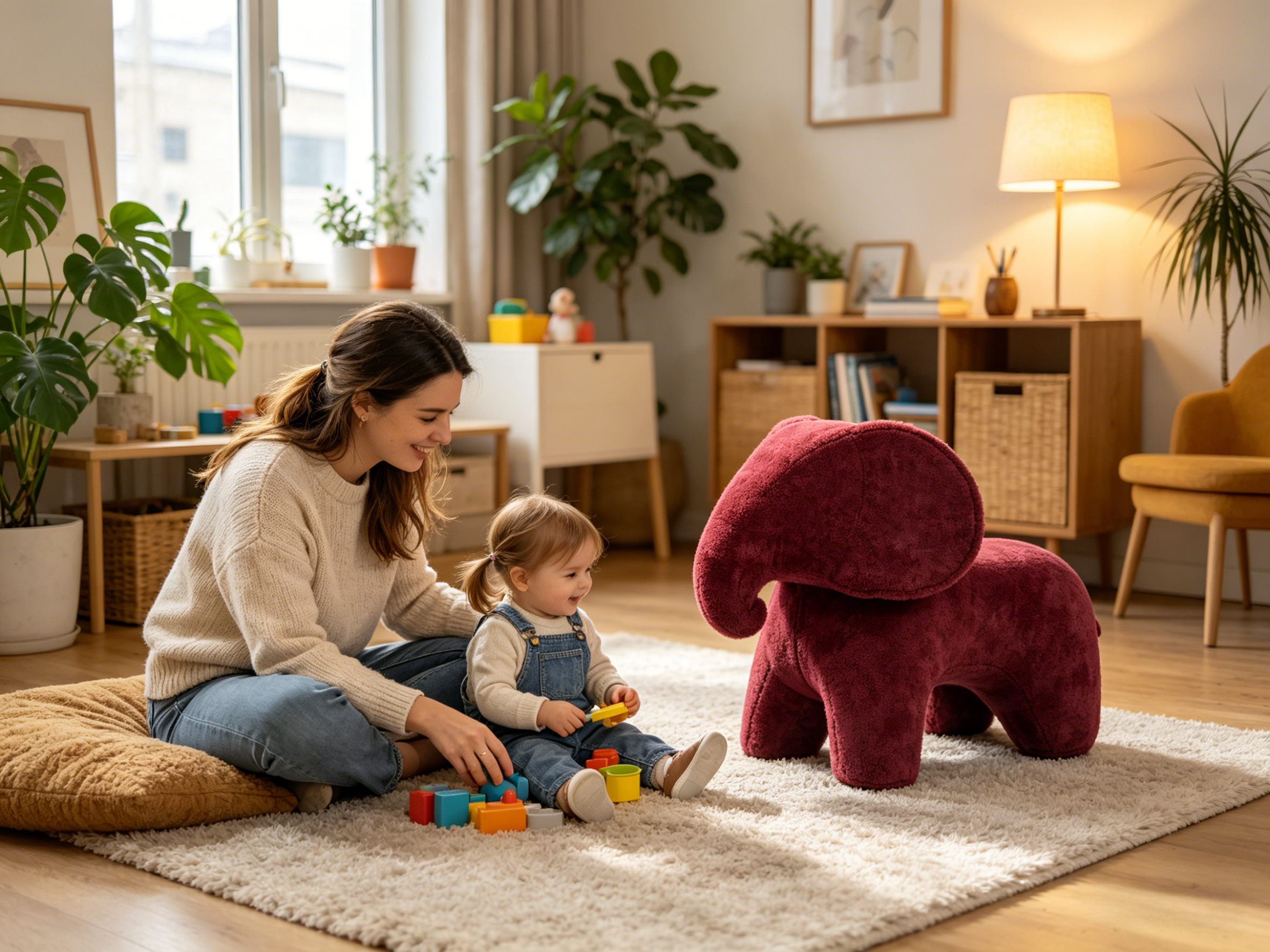 Sheetoo TQ010 Multi-Function Elephant Chair – 2-in-1 Ride-On & Sitting Sofa