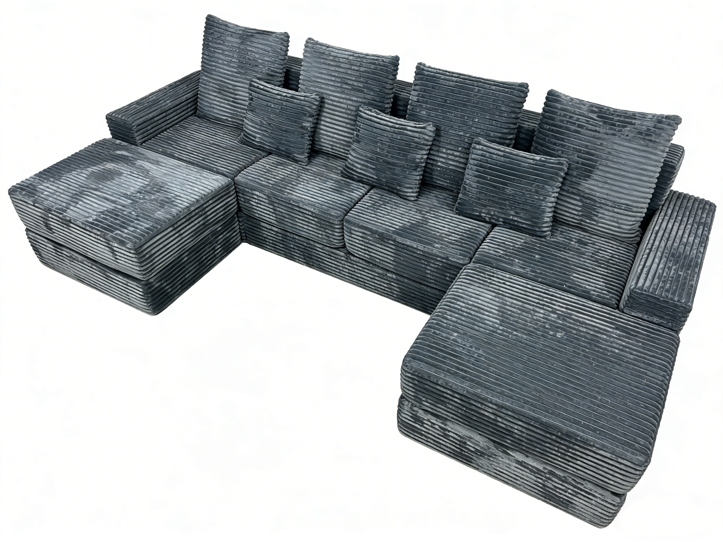 Sheetoo MGB4332-41-4set Sheetoo MGB4332-13 Modular Sofa – L-Shape Chaise, Multi-Person