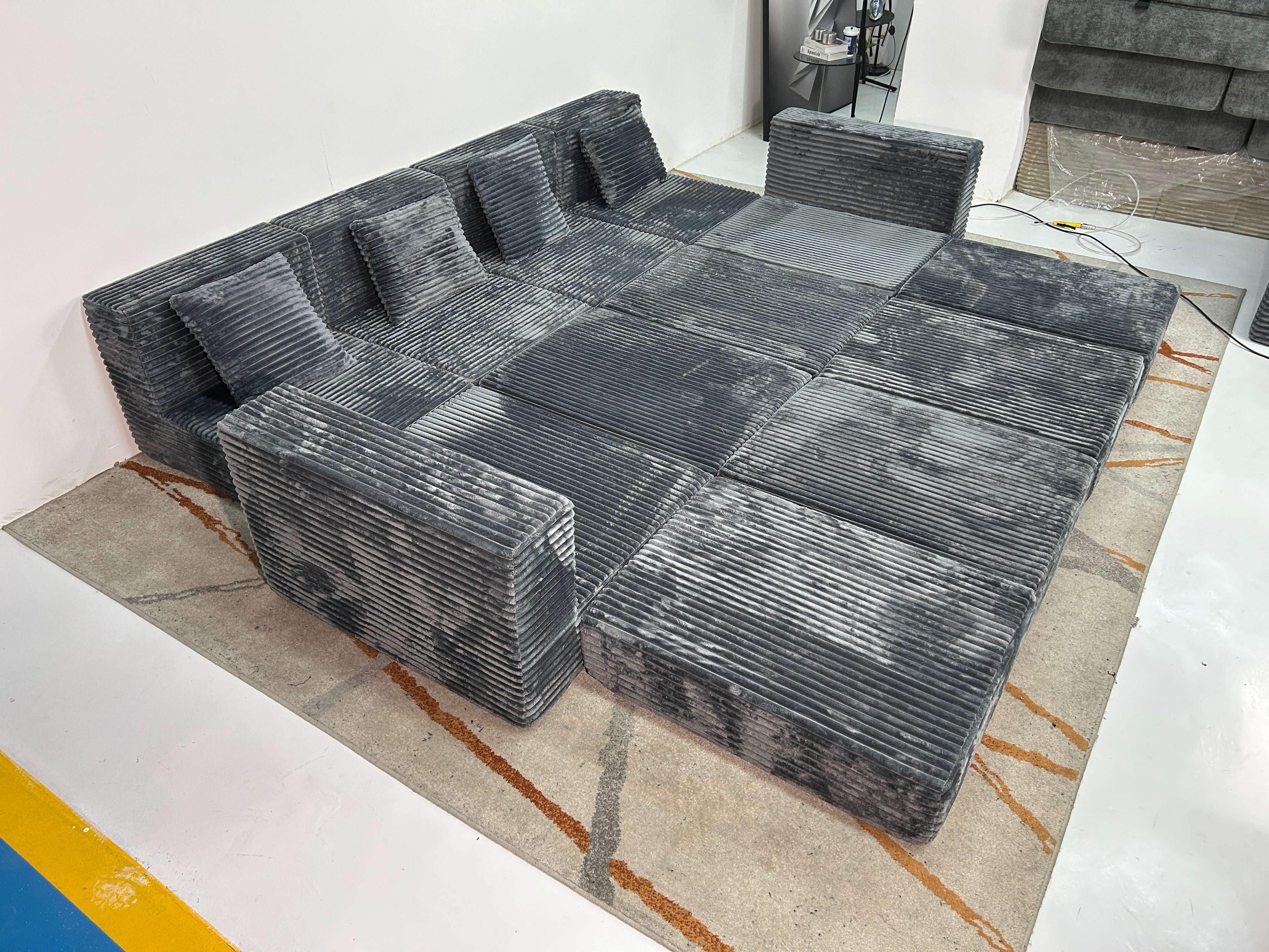 Sheetoo MGB4332-41-4set Sheetoo MGB4332-13 Modular Sofa – L-Shape Chaise, Multi-Person