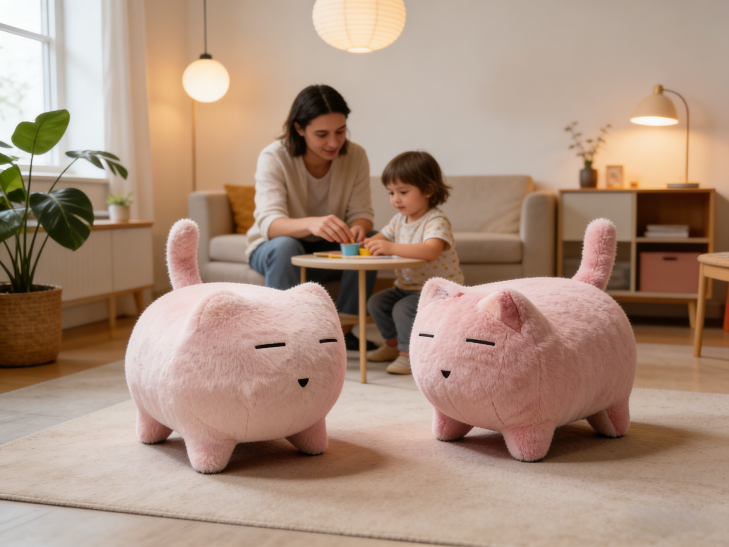 Sheetoo TQ08 Chubby Cat Single Sofa – Cute Plump Shape, Soft & Comfy