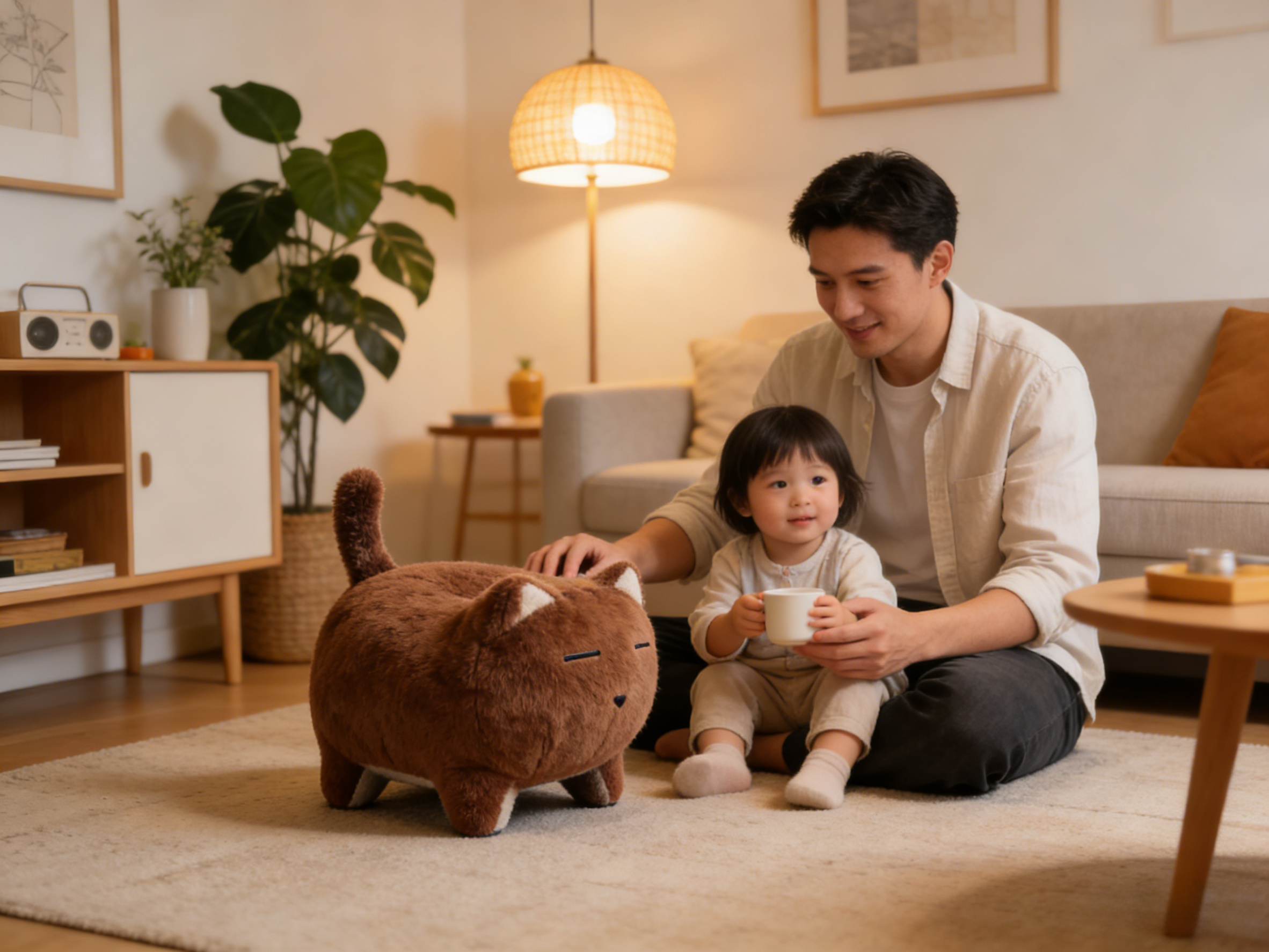 Sheetoo TQ08 Chubby Cat Single Sofa – Cute Plump Shape, Soft & Comfy