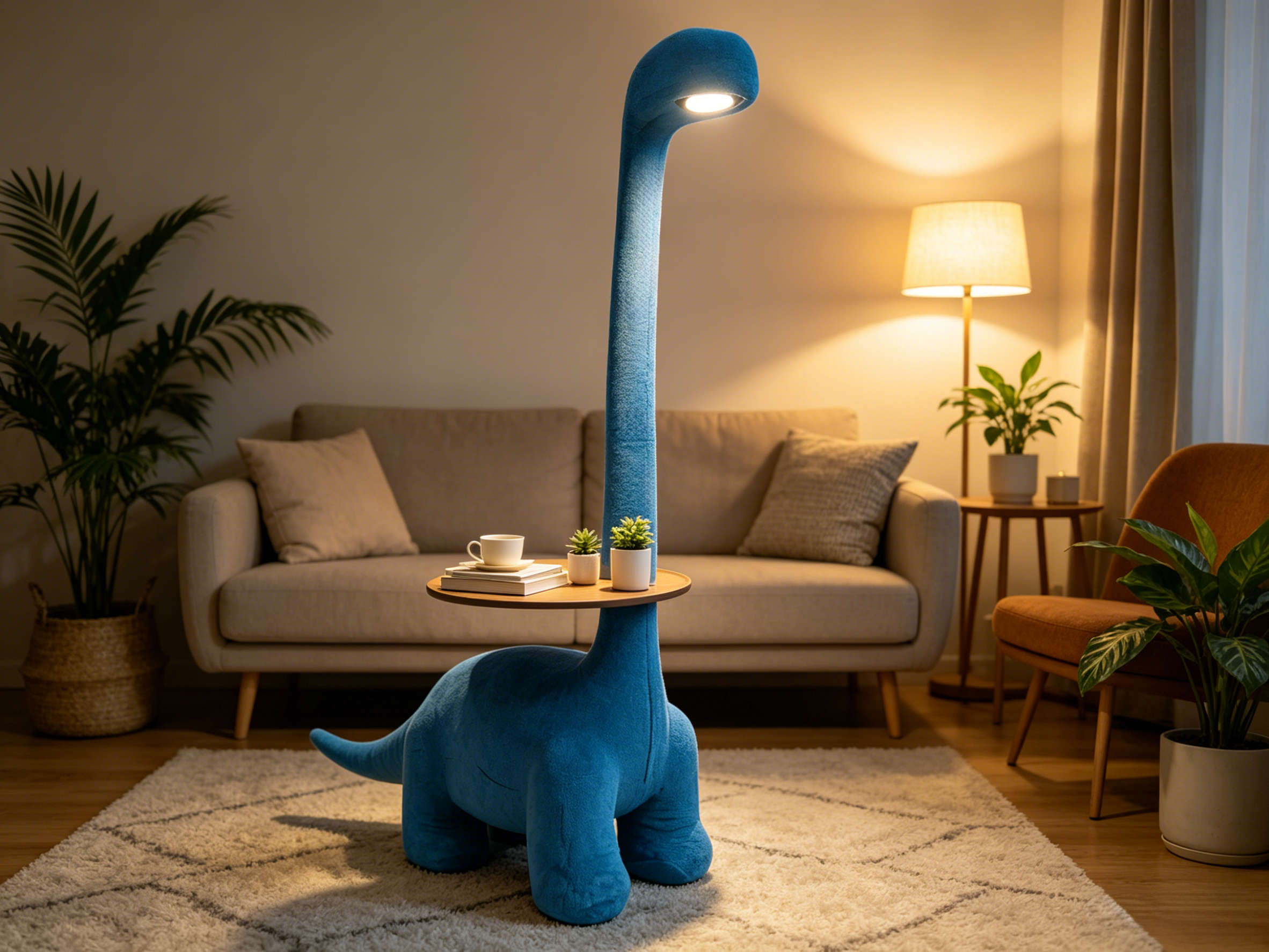 Sheetoo TQ012 Giraffe & Dino LED Night Light – Animal Lamp with Storage Tray