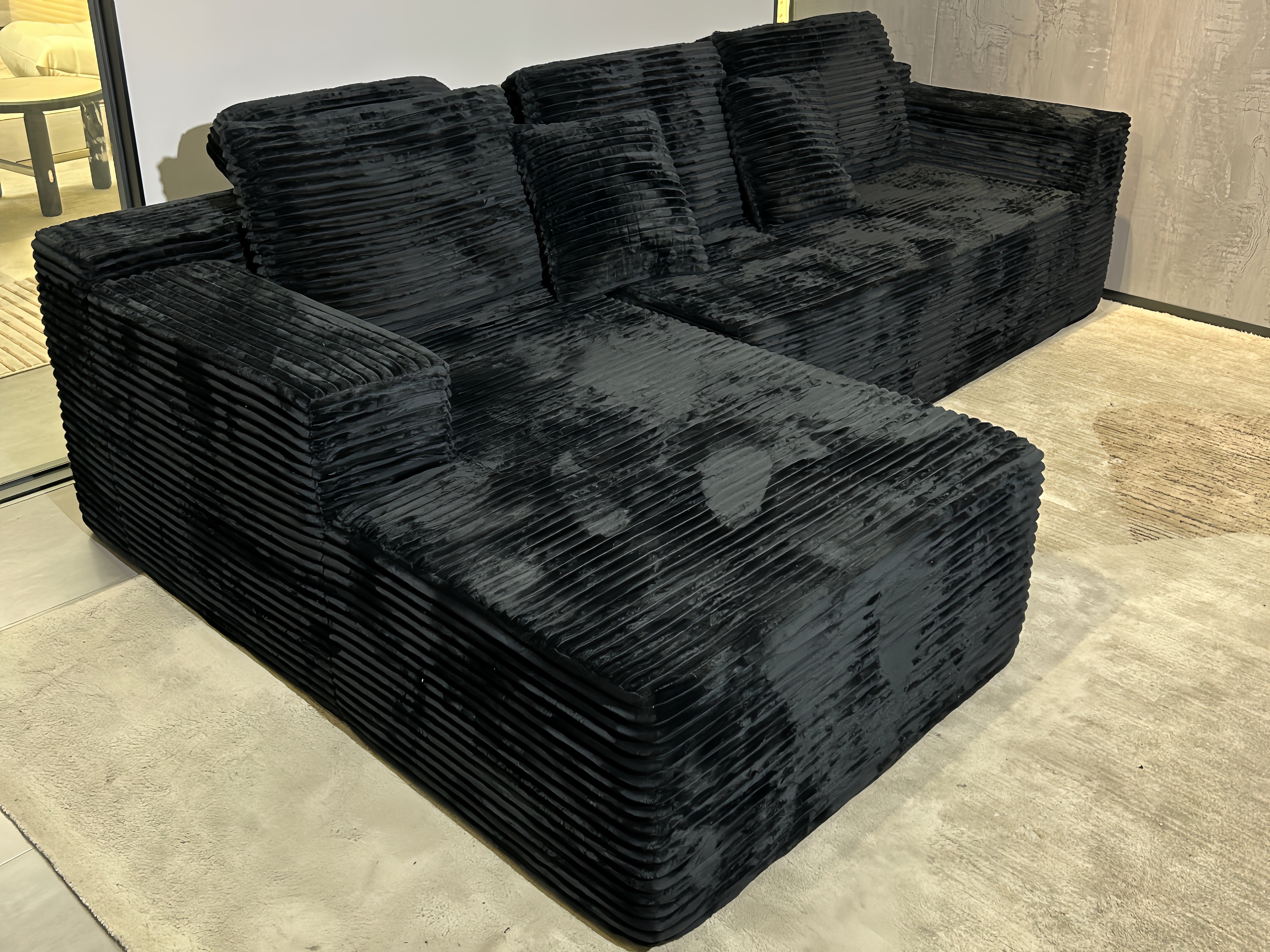 Sheetoo MGKS005 Multi-Person Chaise Sofa – Sit & Lie, Multiple Sizes, Custom