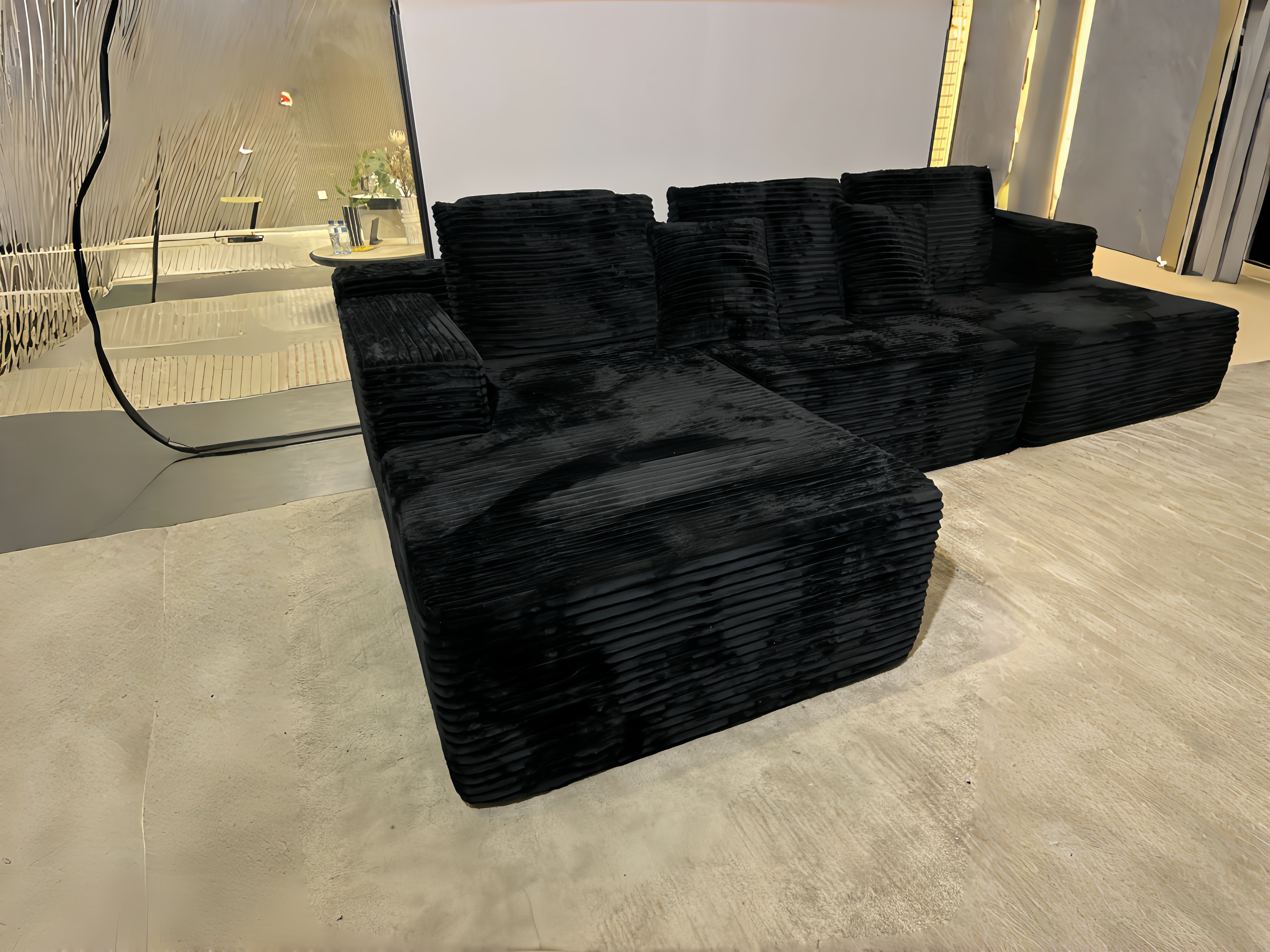 Sheetoo MGKS005 Multi-Person Chaise Sofa – Sit & Lie, Multiple Sizes, Custom