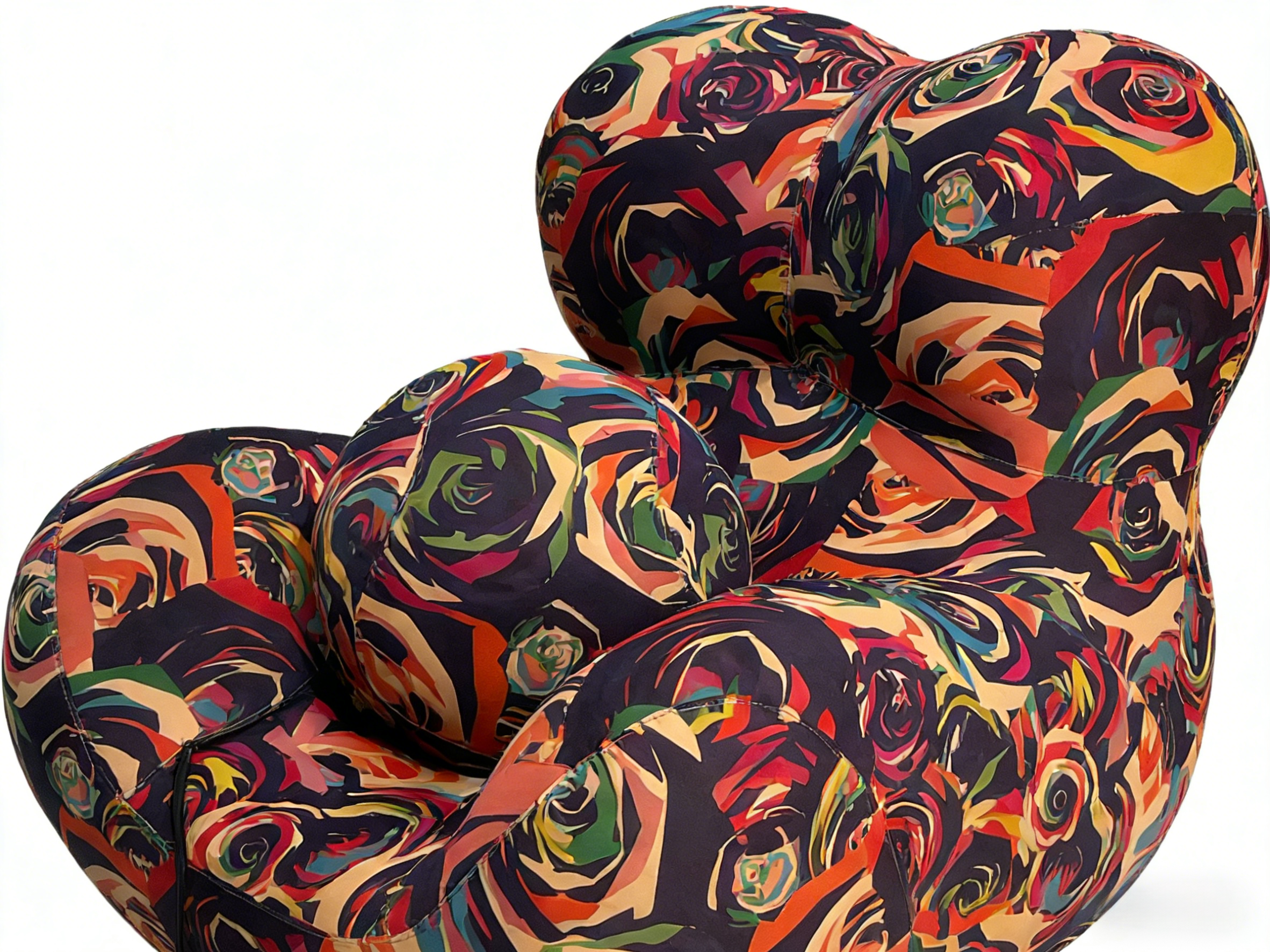 Sheetoo B013 Mom's Arms Sofa – Unique Shape, Ball Ottoman, Custom