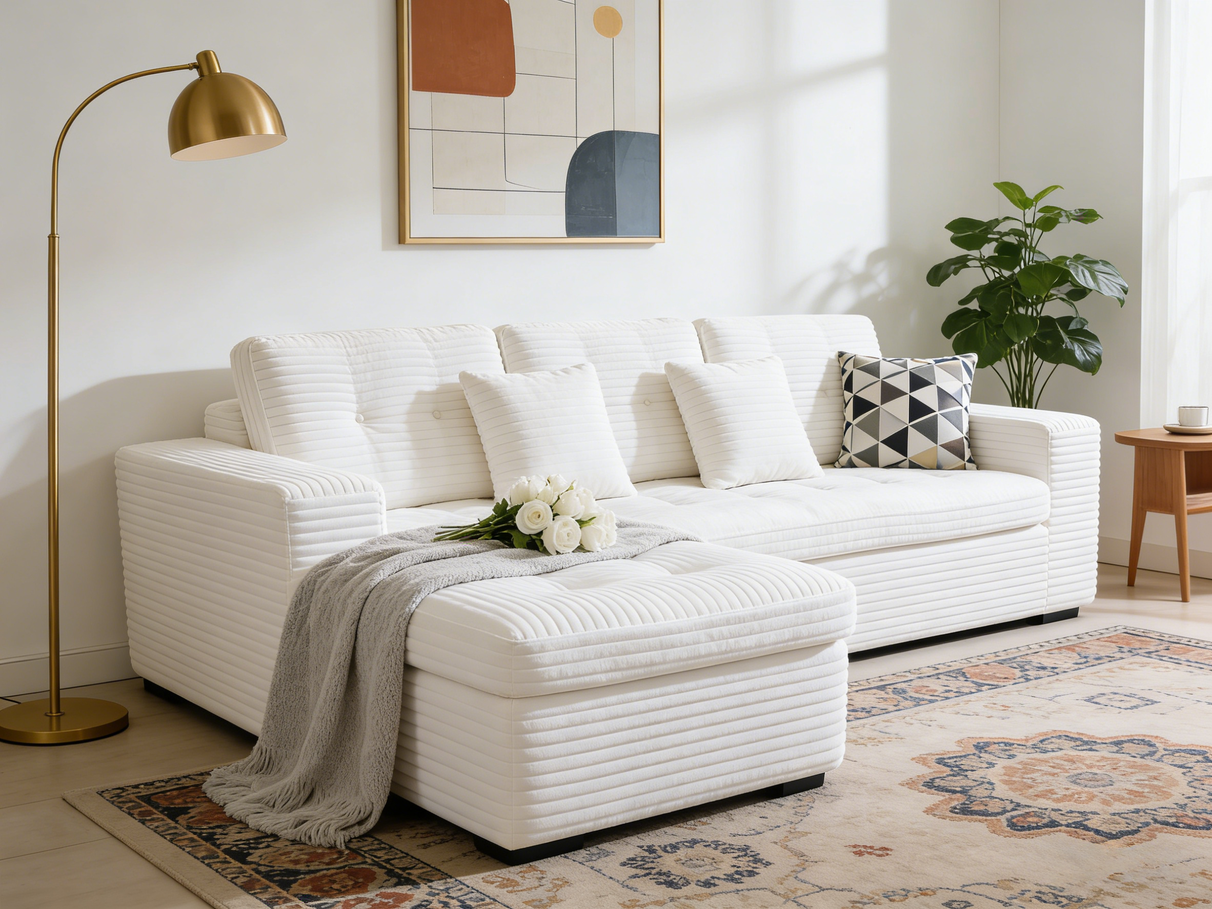 Sheetoo MGKS042 Multi-Person Extendable Sofa – Sitting & Lying, Roll Pack