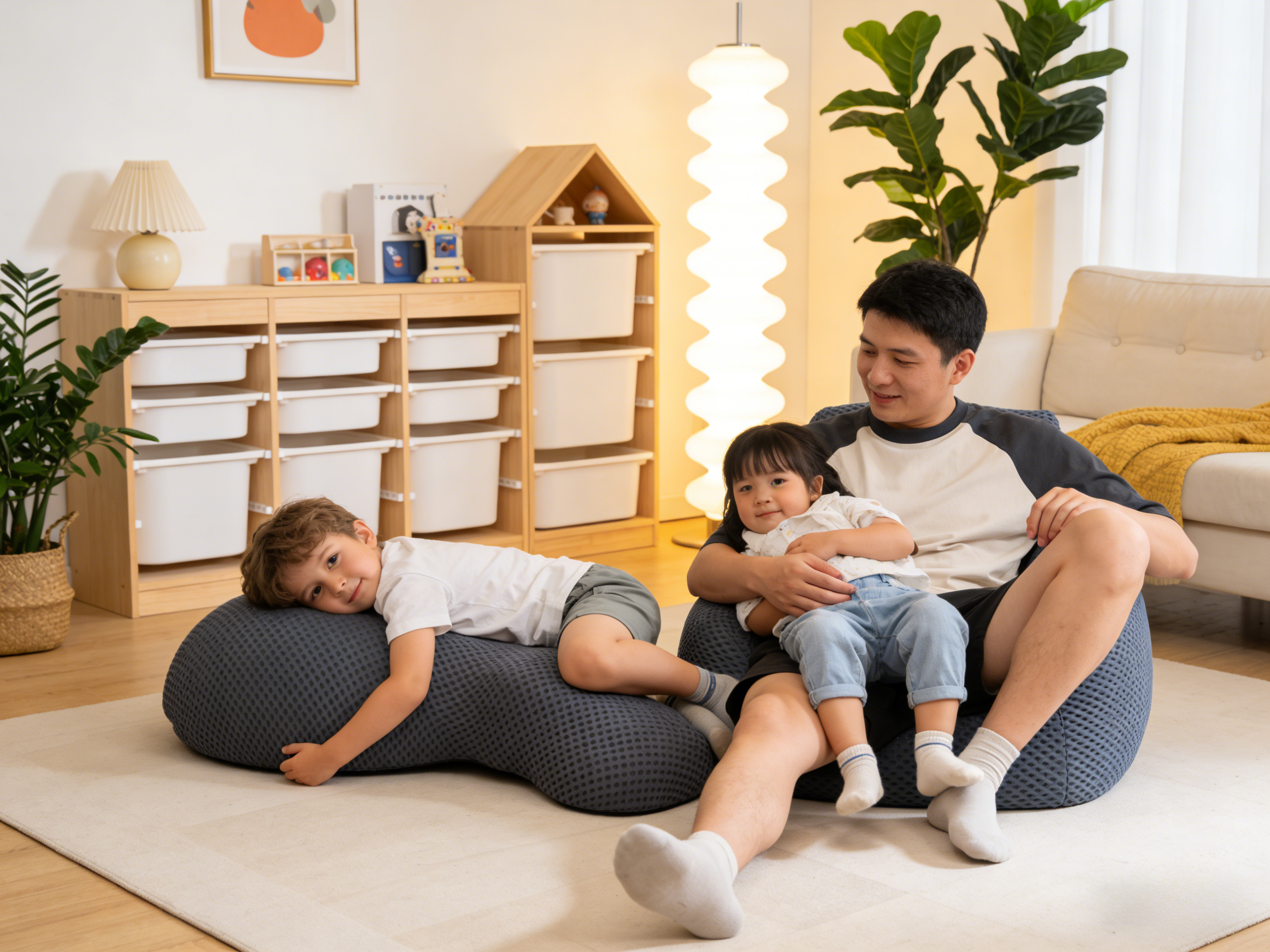 Sheetoo TQ006 Multi-Function Hippo Plop Sofa – Cute Lying Shape, Soft & Comfy