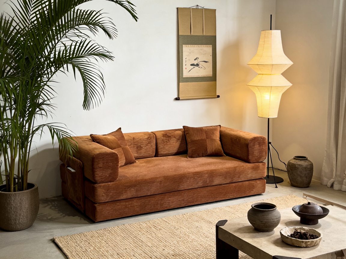 Sheetoo STE-014（B）Convertible Sofa Bed – Pull-Out, Multiple Sizes, Compressed