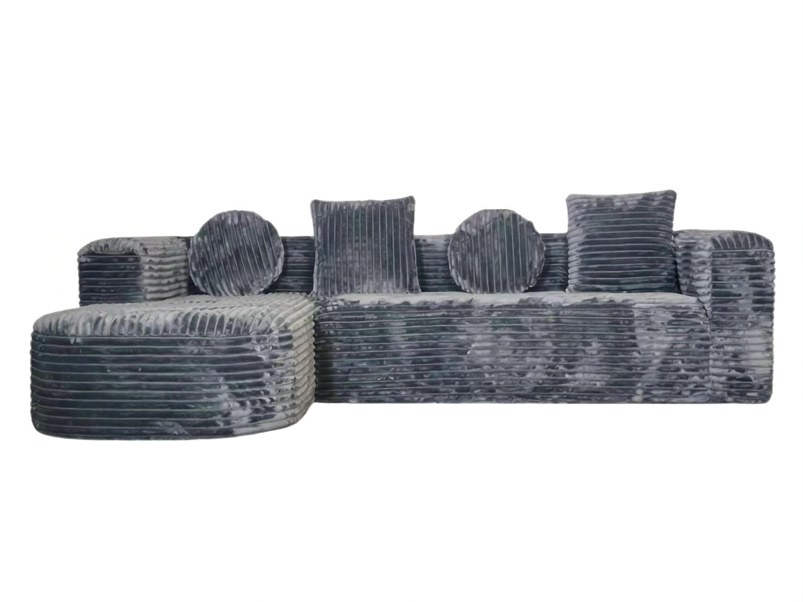 Sheetoo STC-013B208（B） 2/3-Seater Sofa – Custom Fabric & Color, Small Apartment