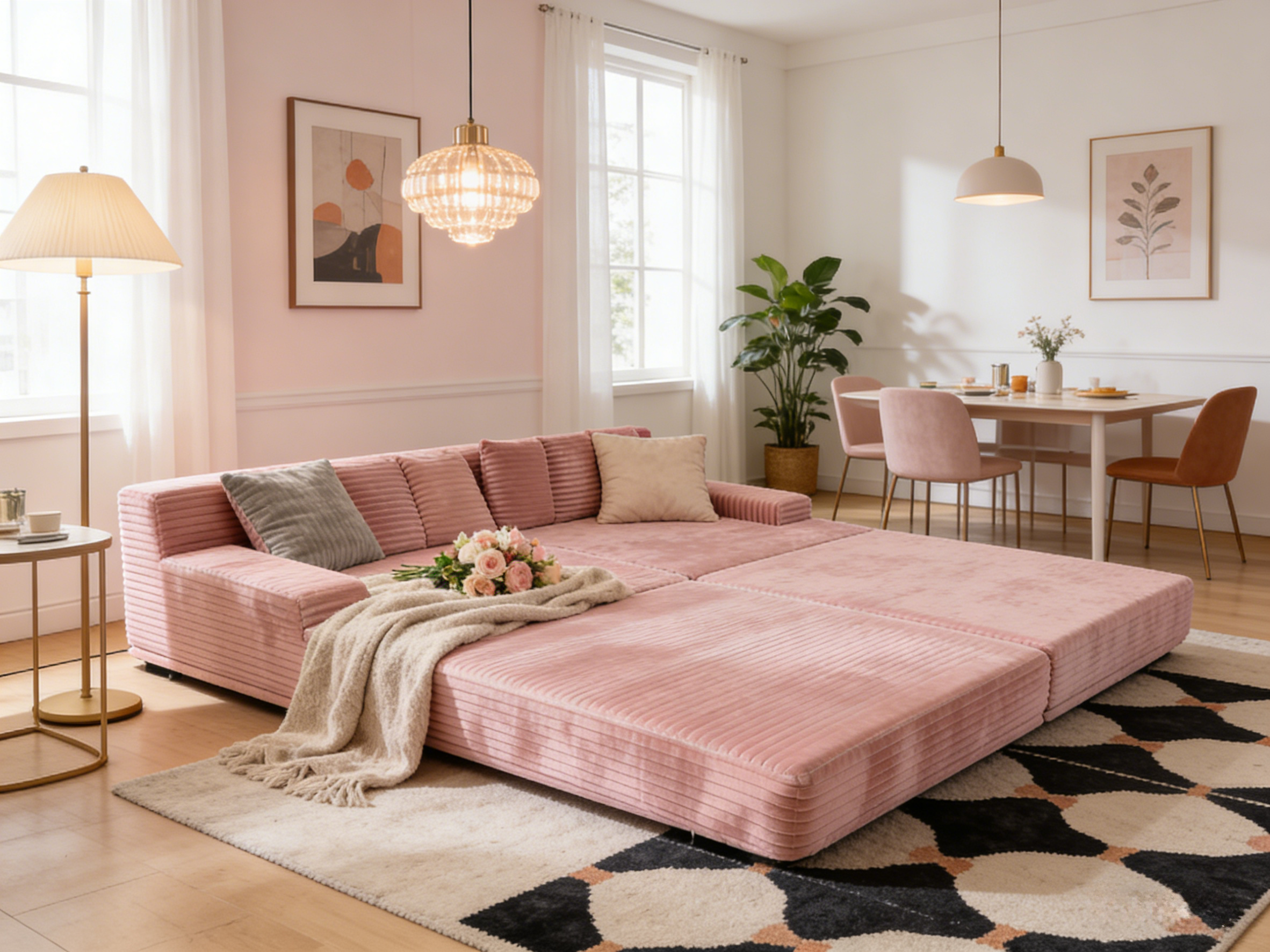 Sheetoo MGB4332-13B Modular Compressed Sofa Bed – Pull-Out, Multi-Size, Roll