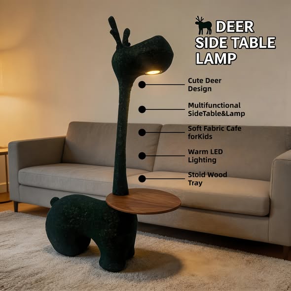 Sheetoo TQ012 Giraffe & Dino LED Night Light – Animal Lamp with Storage Tray