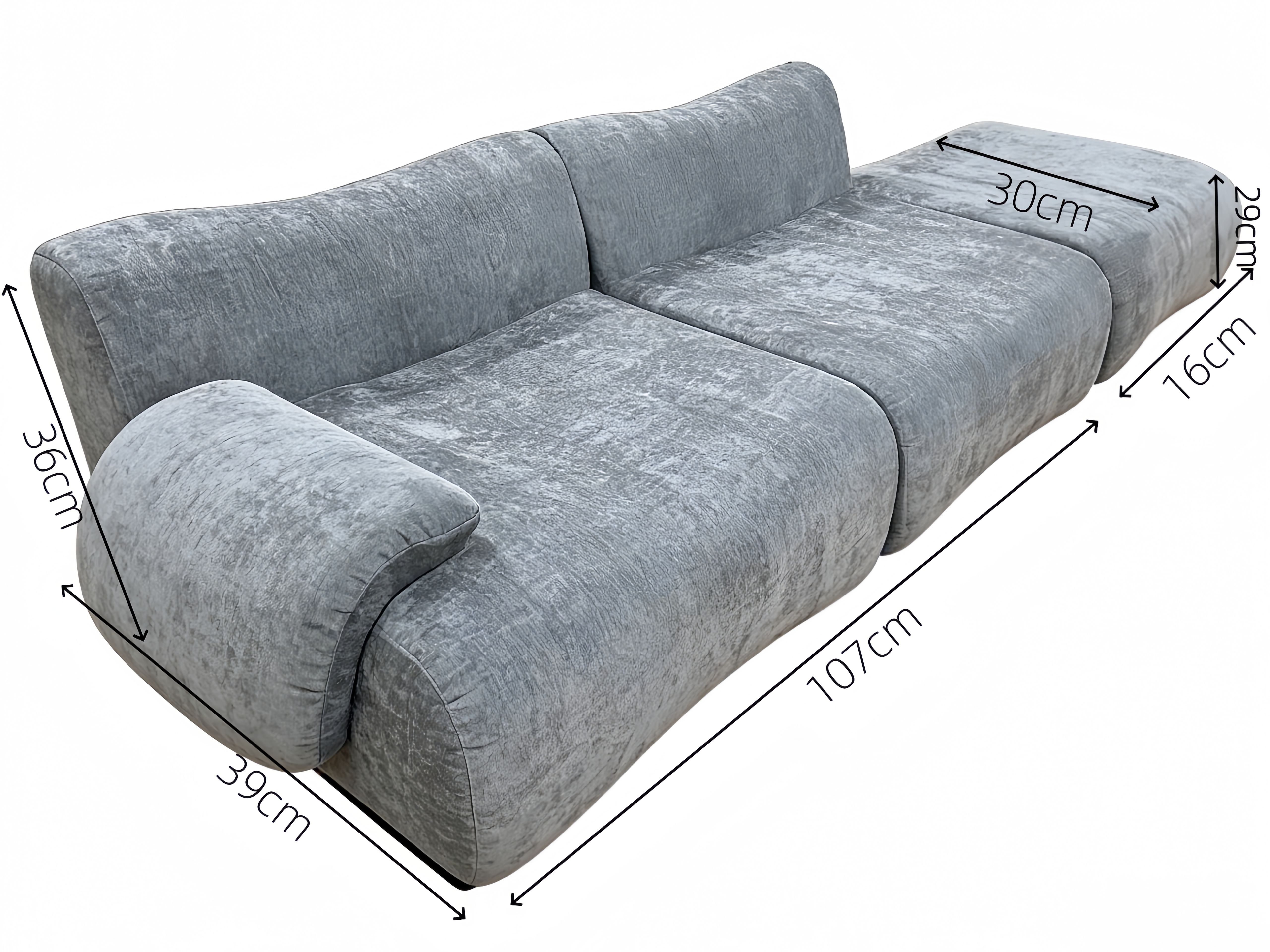 Sheetoo STC-011 Multi-Person Custom Sofa – Size & Color Options, Roll Pack