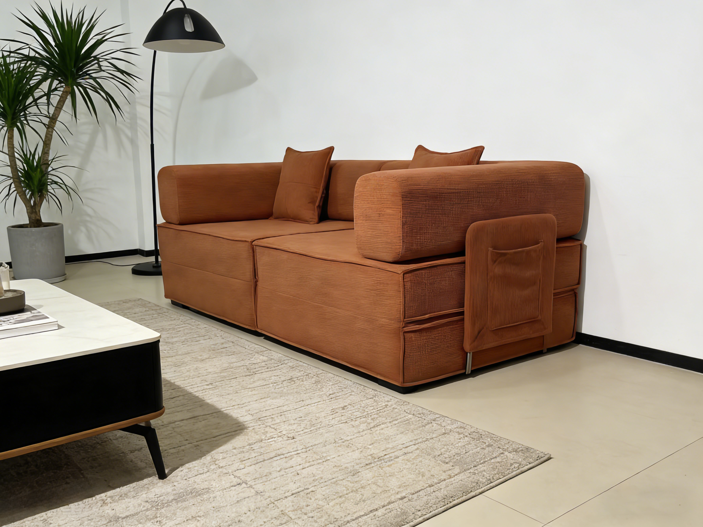 Sheetoo STE-014 （A）Modular Sofa Bed for 2 – Sofa & Bed, Customizable