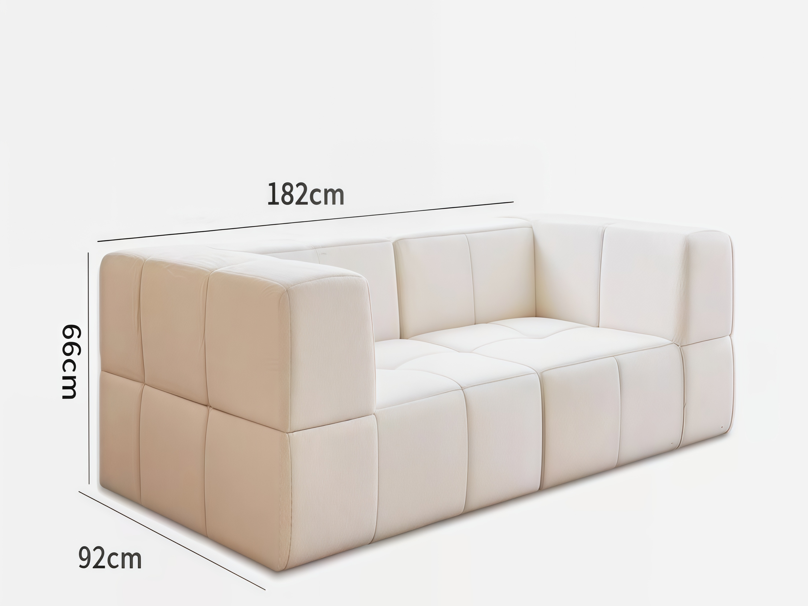 Sheetoo STE-001 3+ Person Sofa – Custom Size & Color, Modern Fabric, Roll