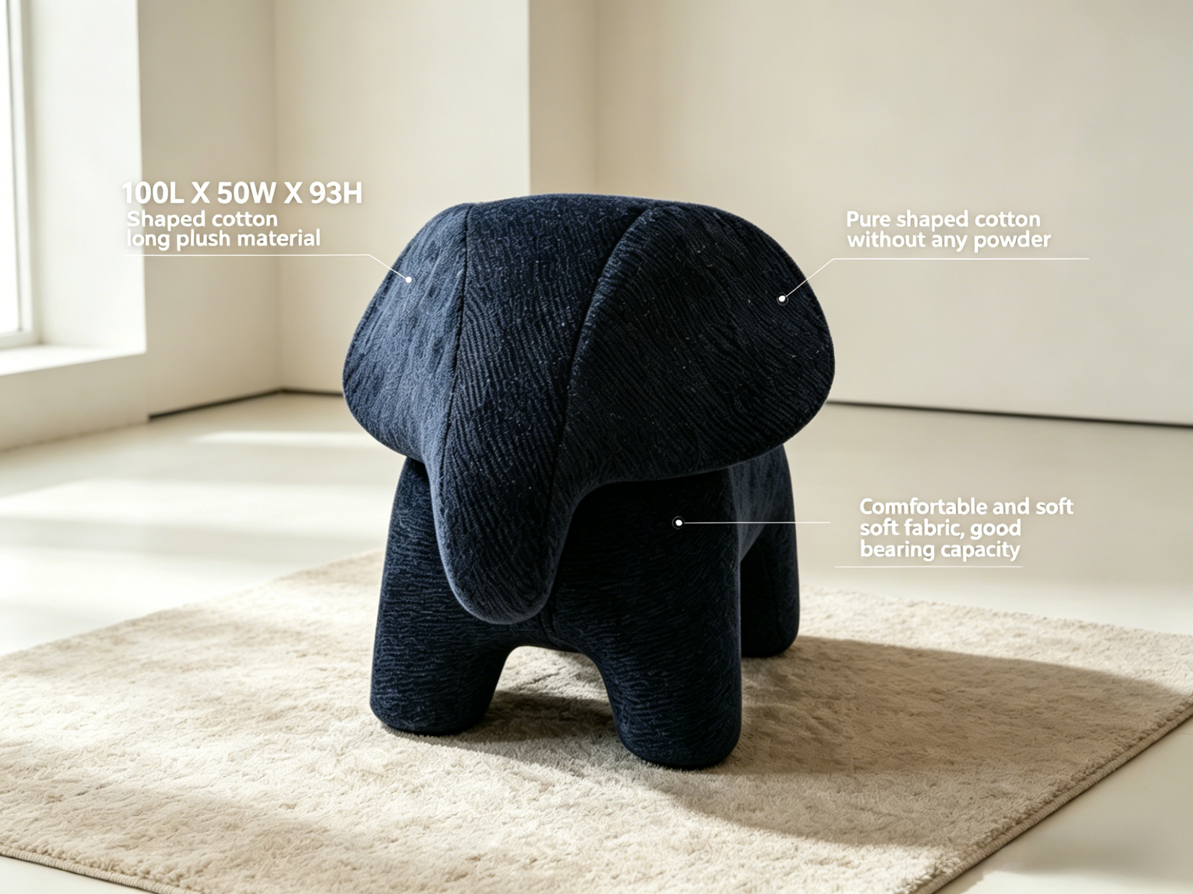 Sheetoo TQ010 Multi-Function Elephant Chair – 2-in-1 Ride-On & Sitting Sofa